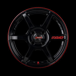 Gram Lights 57C6 Time Attack Edition Wheel - 17x7.0 / Offset +45 / 4x100 (Black & Machining / E-pro Coat)